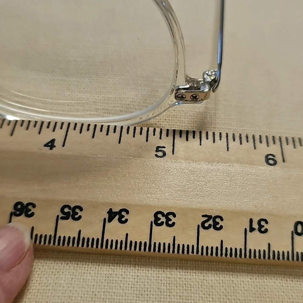 Clear Oval Glasses By Zenni. Very Good Used Condition.‎